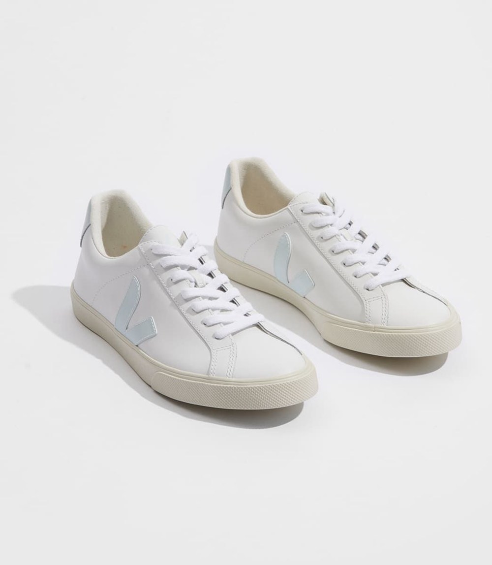 Veja Sneakers Dam - Esplar Läder - Vita - 295384-KGF